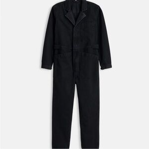 Alex Mill Standard Zip Jumpsuit in Herringbone/Washed Black size XXL